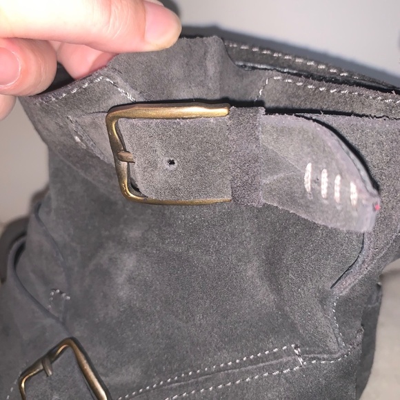 Dolce Vita Prestley Wedge Boots Suede Leather 9.5 - Picture 6 of 11